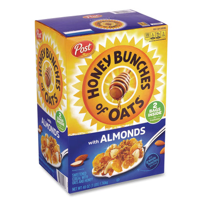 Post® Honey Bunches of Oats with Almonds, 2 Bags/Box, 48 oz Box (GRR22002622)