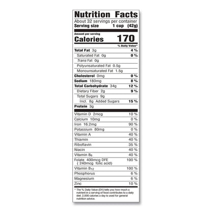 Post® Honey Bunches of Oats with Almonds, 2 Bags/Box, 48 oz Box (GRR22002622)