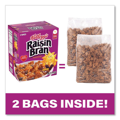 Kellogg's® Raisin Bran Cereal, 2 Bags/Box, 76.5 oz Box (GRR22002624)