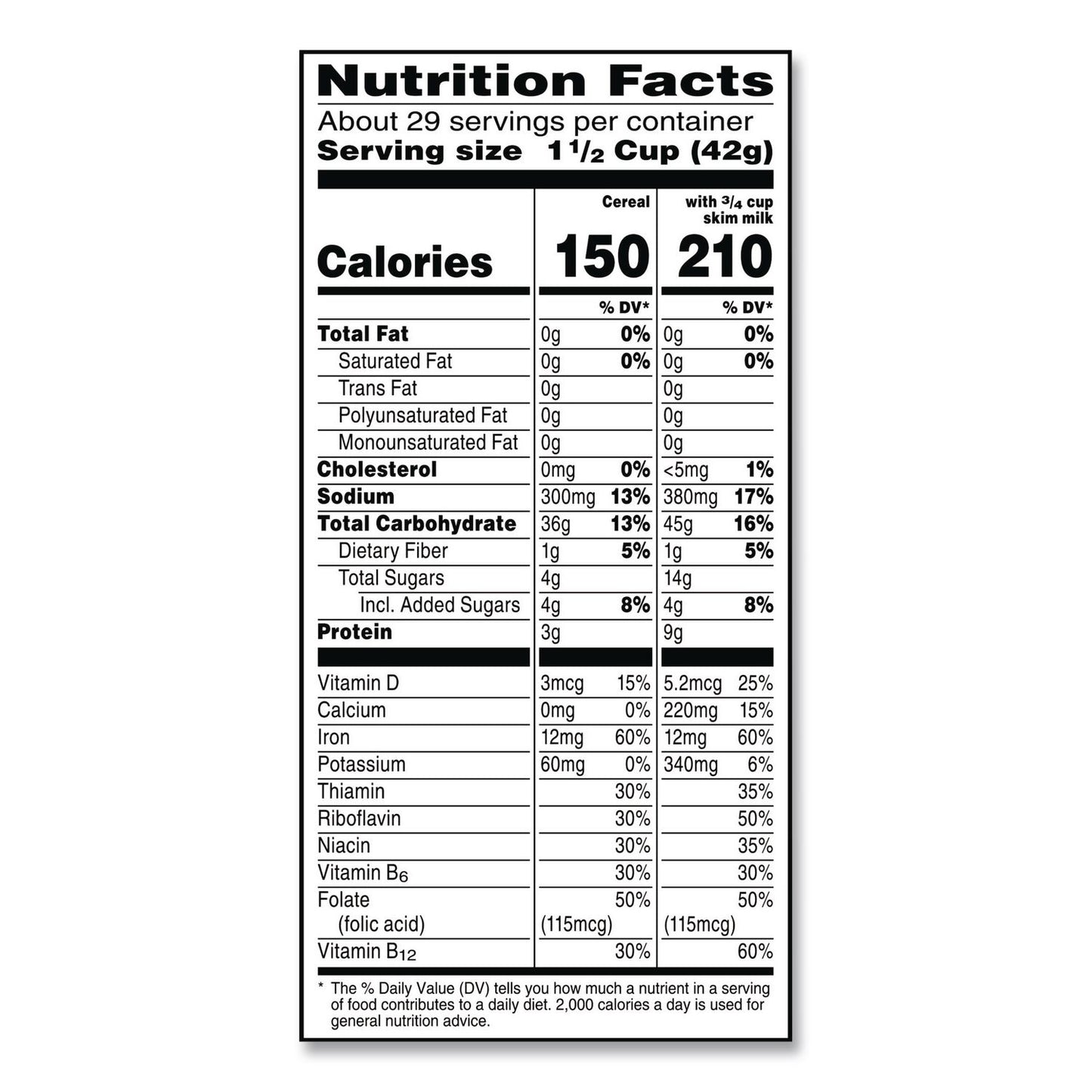 Kellogg's® Corn Flakes Cereal, 2 Bags/Box, 43 oz Box (GRR22002626)