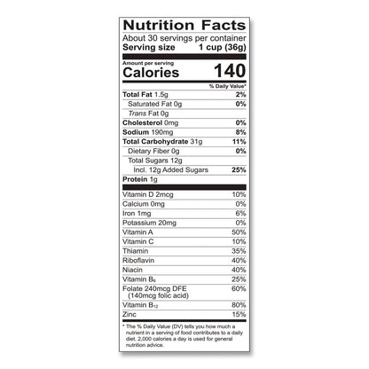 Post® Fruity Pebbles Crispy Rice Cereal, 2 Bags/Box, 38 oz Box (GRR22002627)
