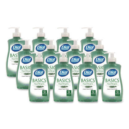 Dial® Professional Basics Hypoallergenic Liquid Hand Soap, Floral, 11 oz, 12/Carton (DIA35488)