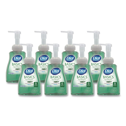 Dial® Professional Basics Hypoallergenic Foaming Hand Wash, Aquatic, 10 oz, 8/Carton (DIA35432)