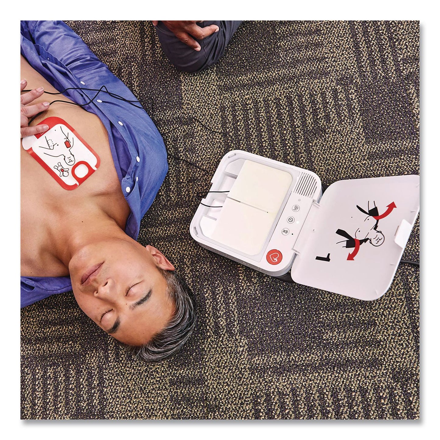 CARDIACT™ LIFEPAK CR2 Cellular Defibrillator, Semi-Automatic, English, Handle (AOH99512001708)