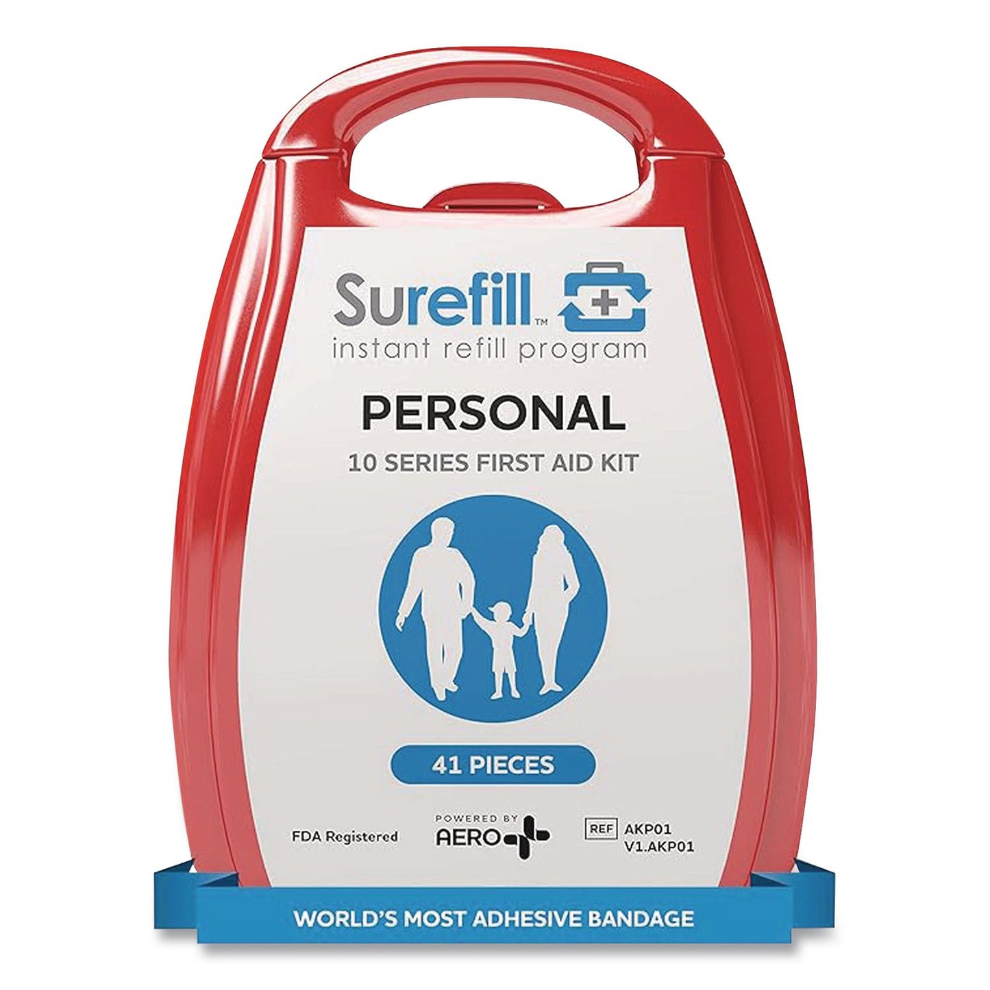 SUREFILL™ Personal First Aid Kit, 41 Pieces, Plastic Case (AOHAKP01)