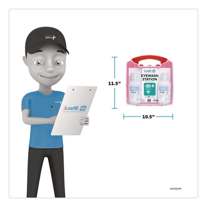 NeutraFlush® Emergency Eyewash Station 50 Series, 16 oz Bottle, 2 Bottles/Station (AOHAK50EWN)