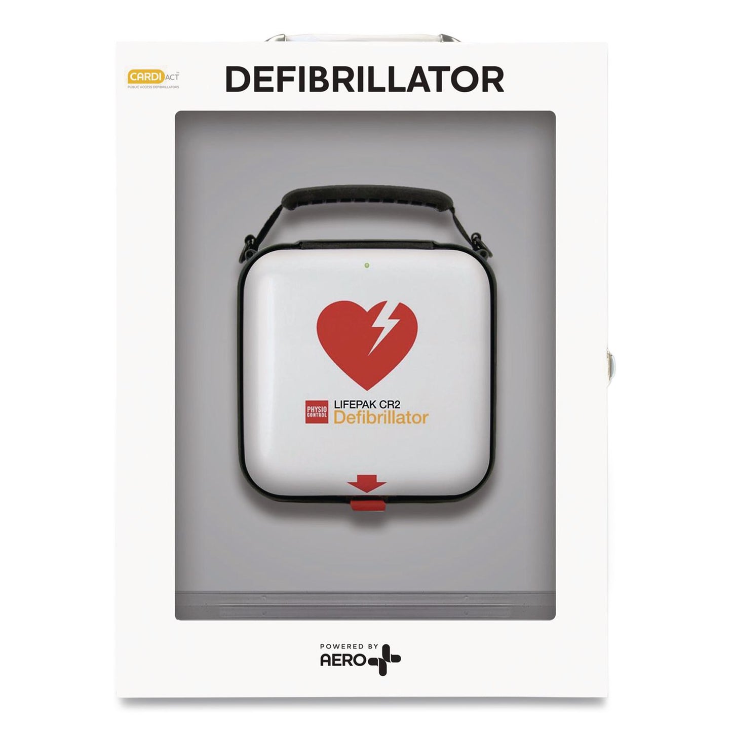CARDIACT™ LIFEPAK CR2 Wi-Fi Standard Cabinet, Semi-Automatic, English, Handle (AOHCAP2CR2)