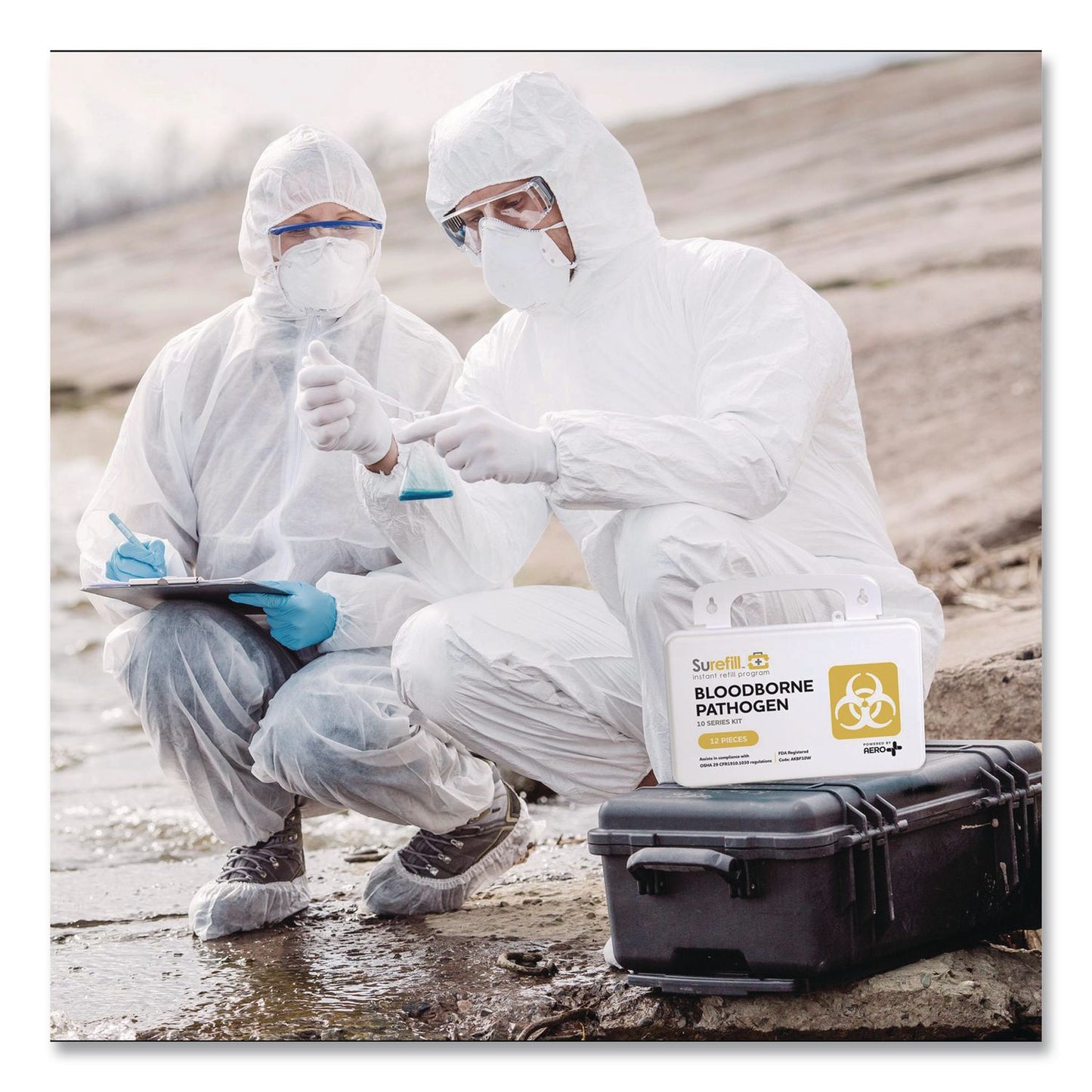 SUREFILL™ 10 Series Bloodborne Pathogen Kit, 3 x 8.5 x 5.5 (AOHAKBF10W)