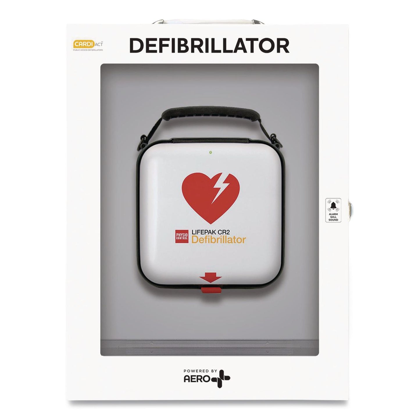 CARDIACT™ LIFEPAK CR2 Wi-Fi Alarmed Cabinet, Semi-Automatic, English, Handle (AOHCAP6CR2)