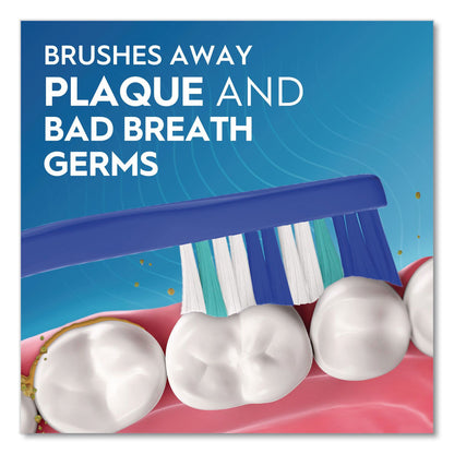 Oral-B® Essential Clean Toothbrush, Unscented, Blue/White, 72/Carton (PGC10904)