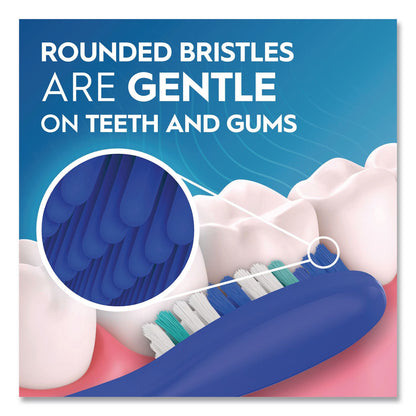 Oral-B® Essential Clean Toothbrush, Unscented, Blue/White, 72/Carton (PGC10904)