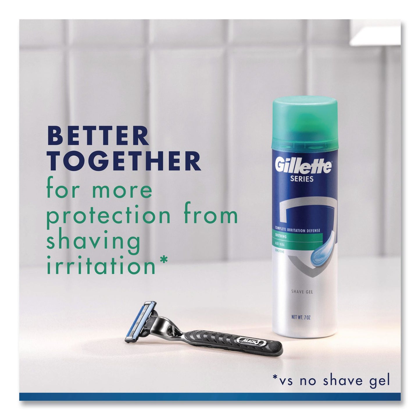 Gillette® Soothing Shave Gel, 2.5 oz Can, 24/Carton (PGC33092)