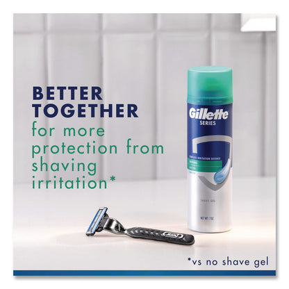Gillette® Soothing Shave Gel, 2.5 oz Can, 24/Carton (PGC33092)