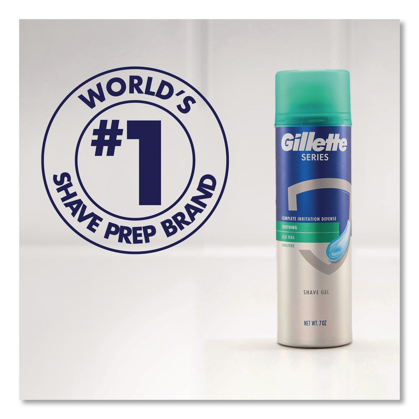 Gillette® Soothing Shave Gel, 2.5 oz Can, 24/Carton (PGC33092)