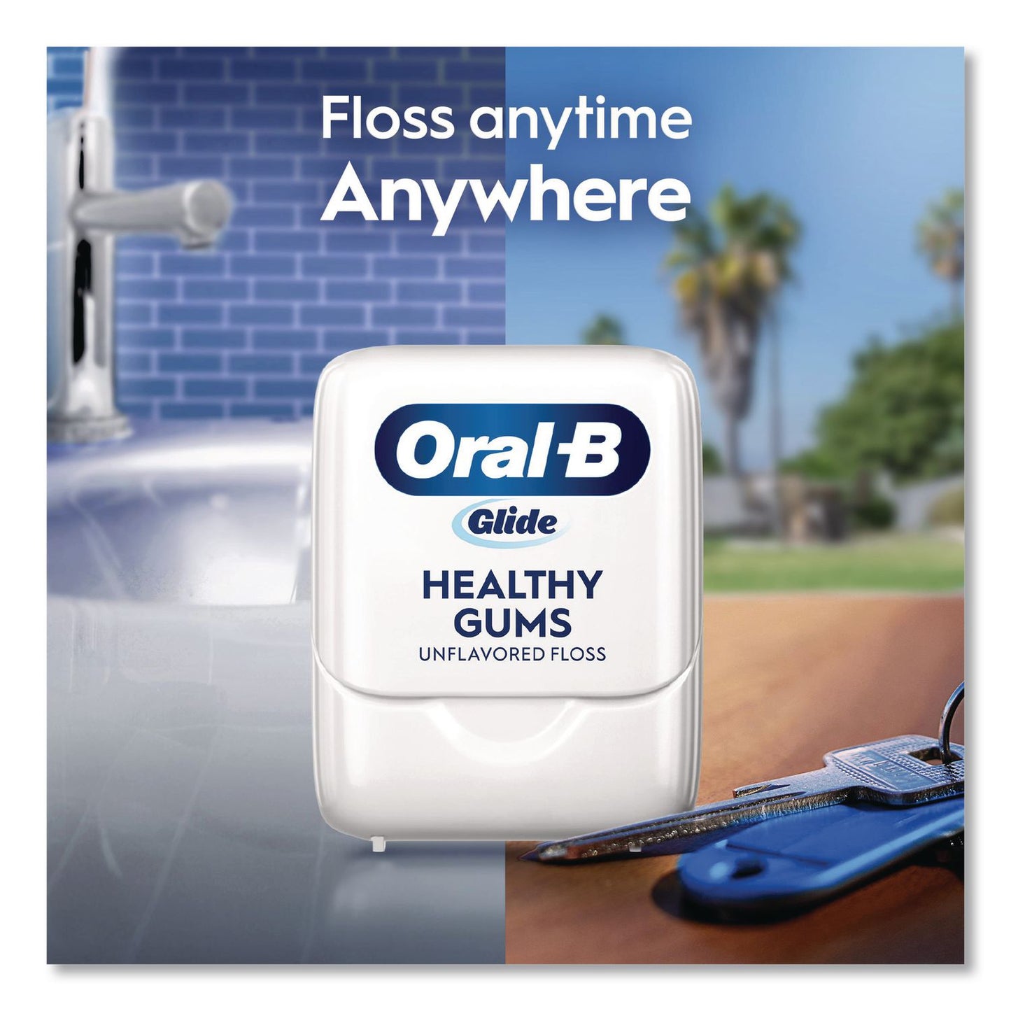 Oral-B® Glide Healthy Gums Unflavored Dental Floss, Unscented, 48/Carton (PGC46952)