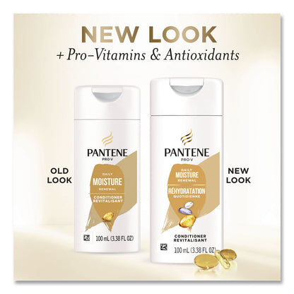 Pantene Pro V Daily Moisture Renewal Conditioner, Unscented, 3.38 oz, 24/Carton (PGC18087)