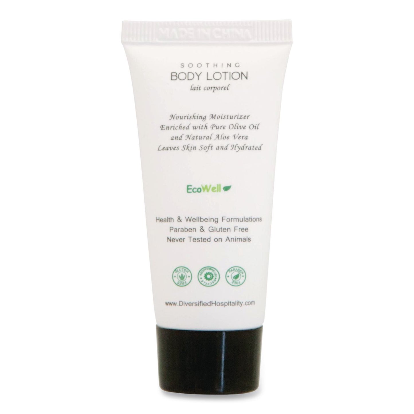 Diversified Hospitality Solutions H2O Therapy Single Use Body Lotion, 0.85 oz Tube, 300/Carton (DHS007071)