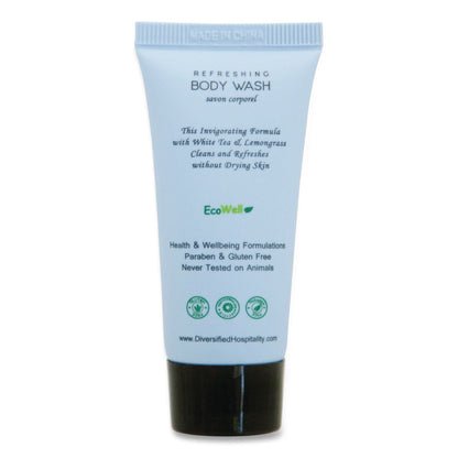 Diversified Hospitality Solutions H2O Therapy Body Wash Single Use, White Tea and Lemongrass, 0.85 oz, 300/Carton (DHS007088)
