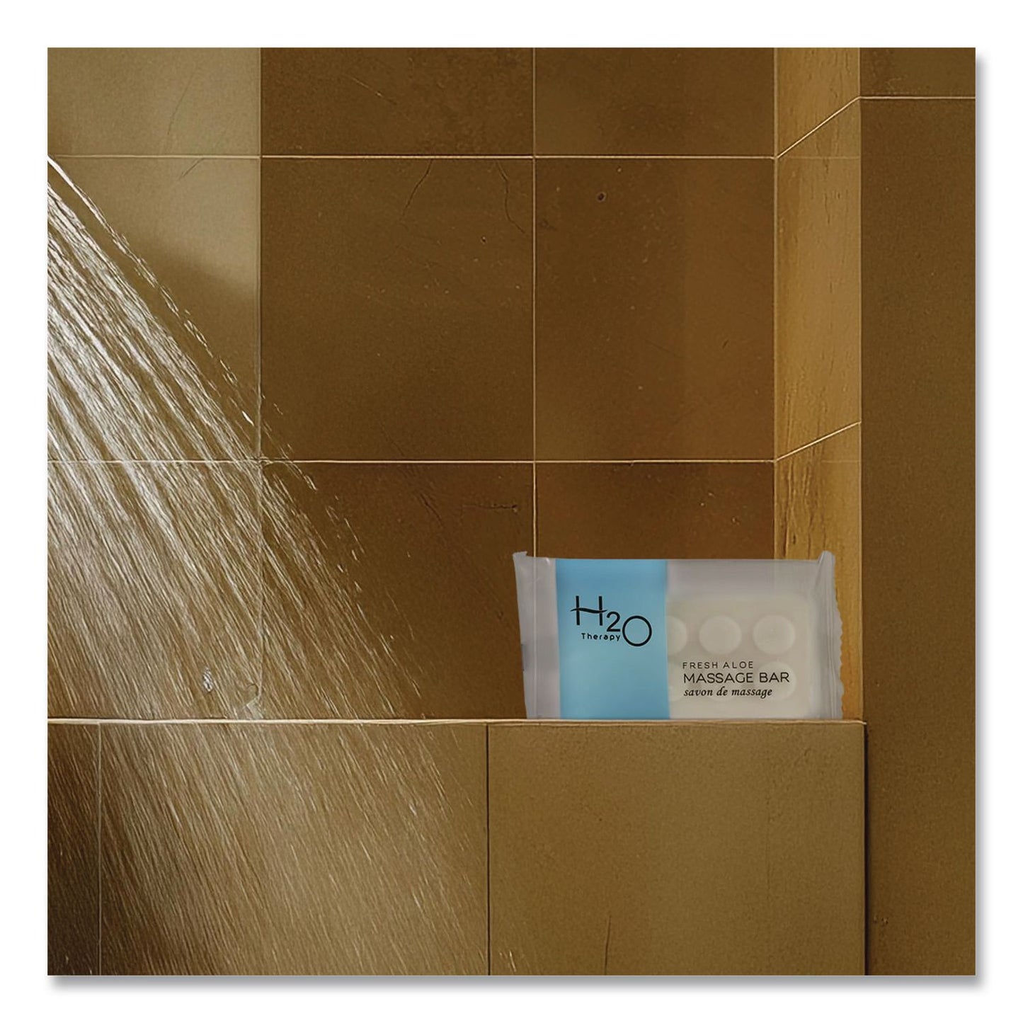 Diversified Hospitality Solutions H2O Therapy Soaps, White Tea and Lemongrass Scent, 1.1 oz Bar, 400/Carton (DHS007095)