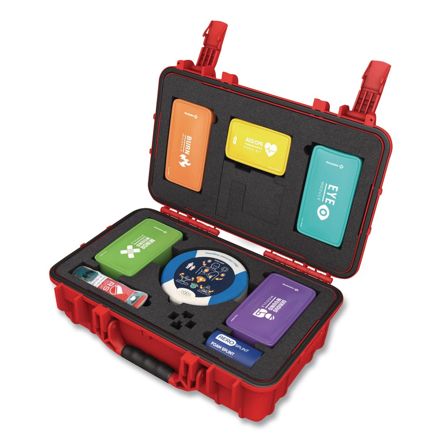 Modulator Trauma Kit with HeartSine 450P - XL Rugged Hard Case, 287 Pieces (AOHM6003)