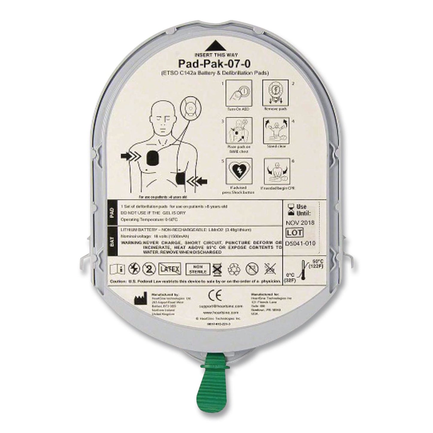 CARDIACT™ HeartSine Samaritan Aviation Pad-Pak (AOHPADPAK07)