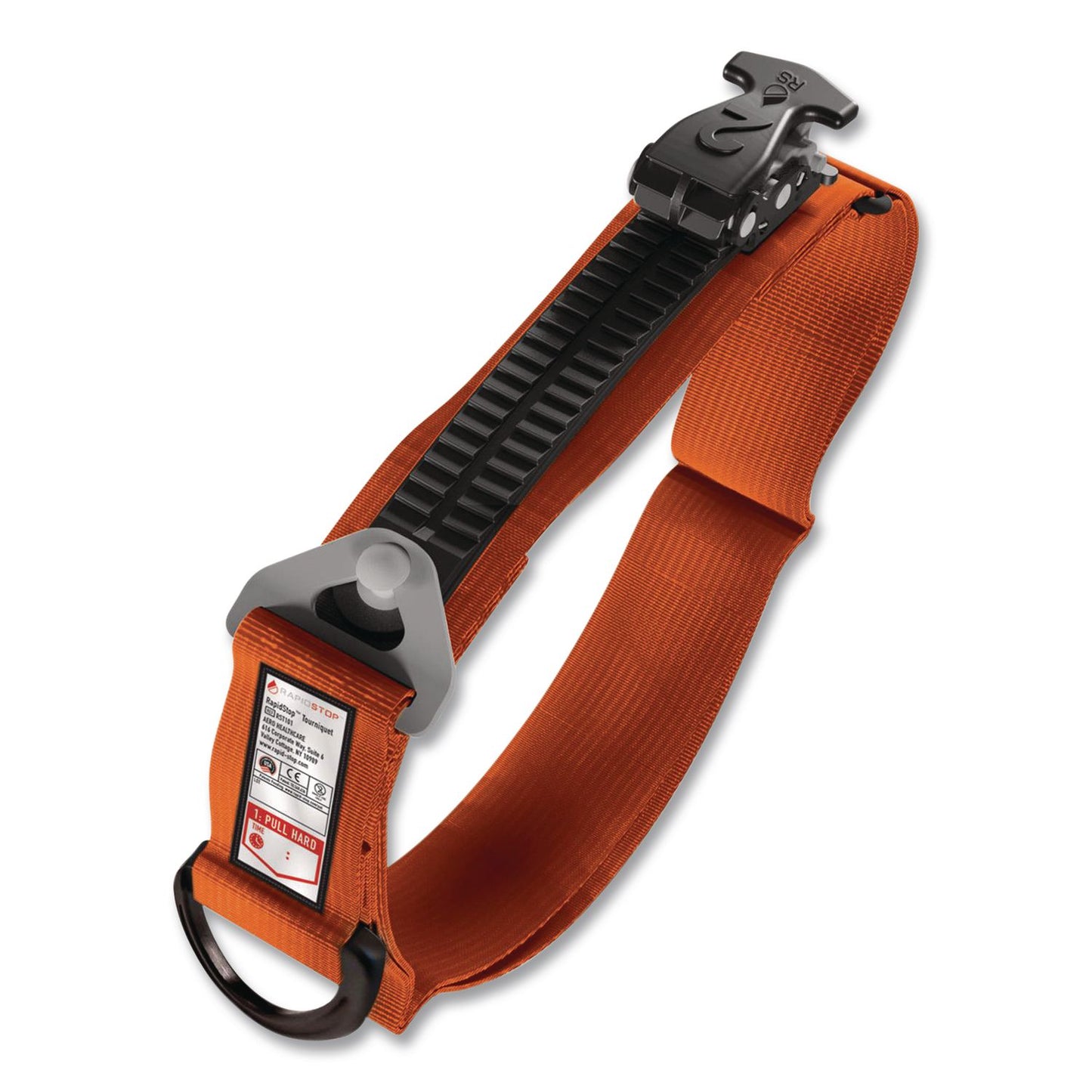 RAPIDSTOP™ Tourniquet, High-Strength Polymer; Nylon; Velcro, 1.5 x 7.5, Orange (AOHRST101)