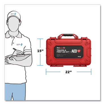 Modulator Trauma Kit with HeartSine 360P - XL Rugged Hard Case, 287 Pieces (AOHM6002)