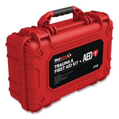 Modulator Trauma Kit with Heartsine 450P and Bleed Control - XL Rugged Hard Case, 296 Pieces (AOHM6006)