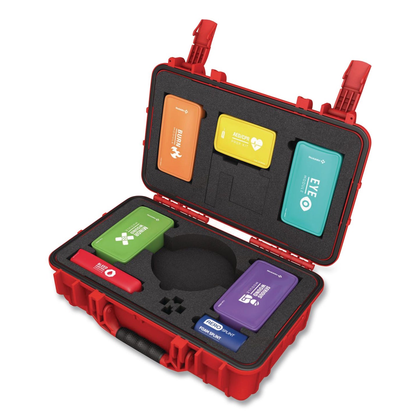 Modulator Trauma Kit with Bleed Control without AED - XL Rugged Hard Case, 295 Pieces (AOHM6007)
