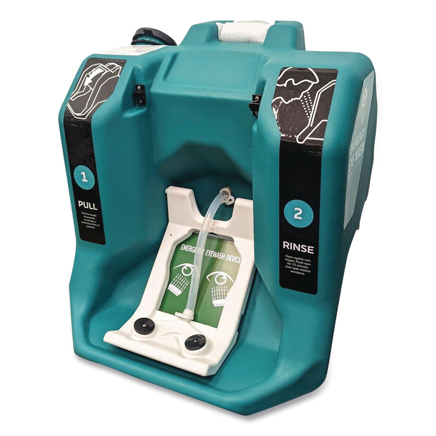 NeutraFlush® Gravity Fed Eyewash Station with Drain Cart, 16 gal (AOHNFS2048C)