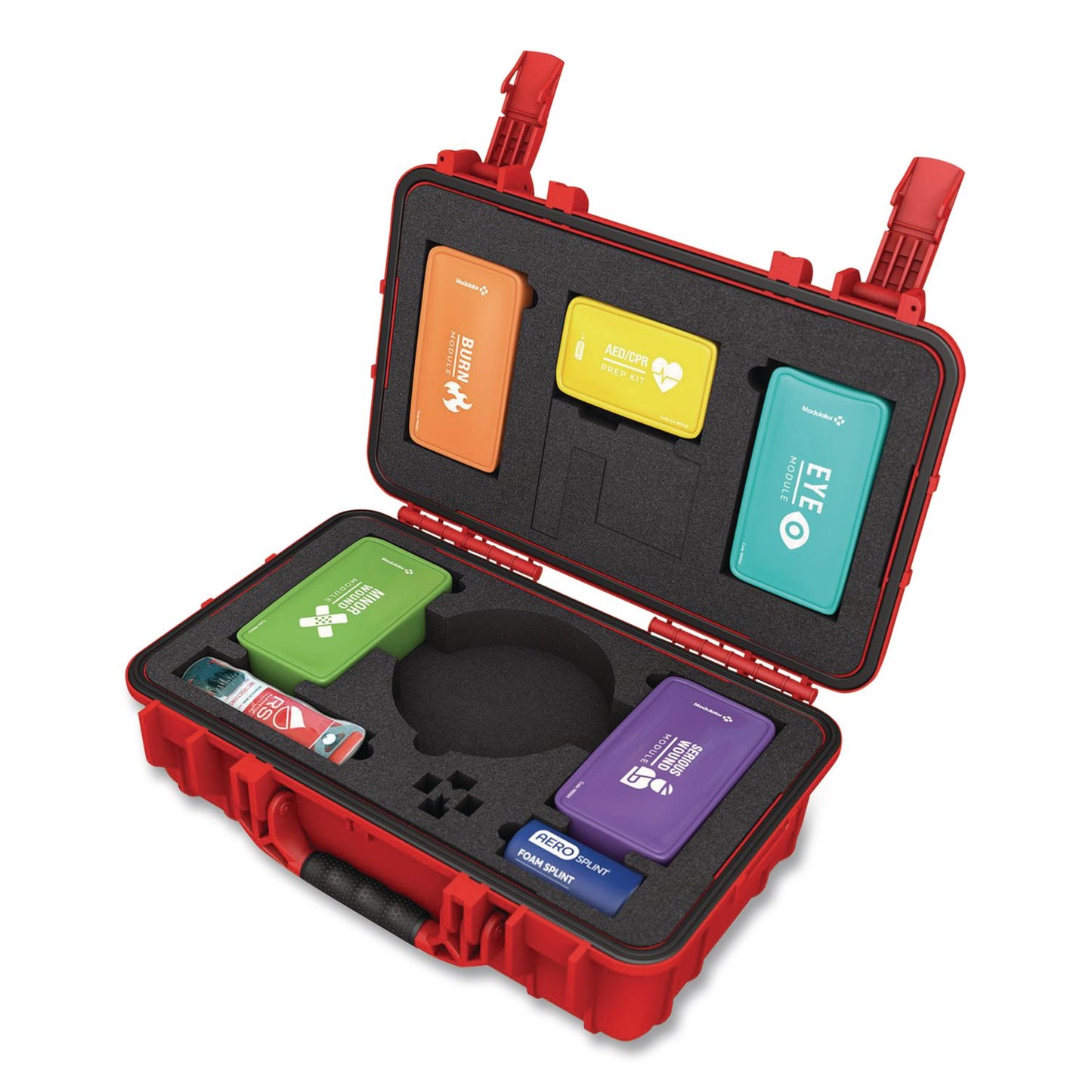 Modulator Modulator Trauma Kit without AED - XL Rugged Hard Case, 286 Pieces (AOHM600)