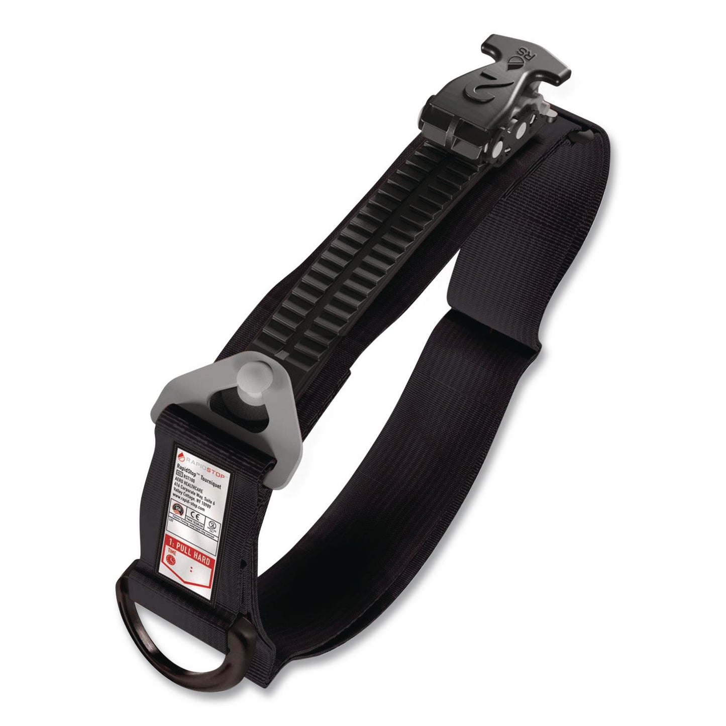 RAPIDSTOP™ Tourniquet, High-Strength Polymer; Nylon; Velcro, 1.5 x 7.5, Black (AOHRST100)