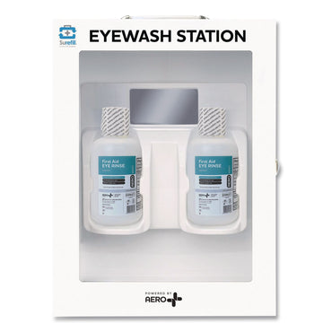 SUREFILL™ First Aid Station - First Aid, Eyewash, AED 350P, 4 Pieces, Metal Case (AOHSFFASP1)