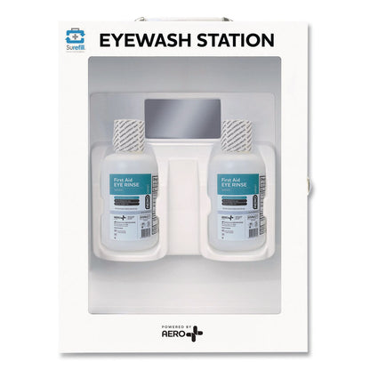 SUREFILL™ First Aid Station - First Aid, Eyewash, AED 350P, 4 Pieces, Metal Case (AOHSFFASP1)
