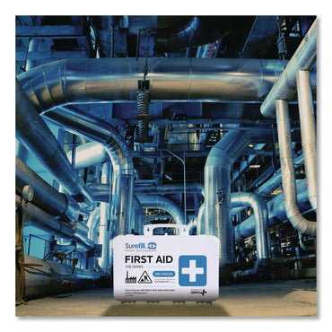SUREFILL™ 50 Series ANSI 2021 B First Aid Kit - Weatherproof Plastic Case, 50 Person, 285 Pieces (AOHSF50BW)