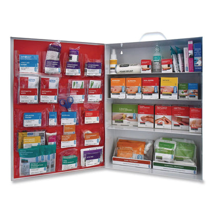 SUREFILL™ First Aid Station - First Aid, Eyewash, AED 350P, 4 Pieces, Metal Case (AOHSFFASP1)