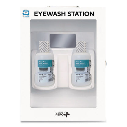 SUREFILL™ First Aid Station - First Aid, Eyewash, AED 360P, 4 Pieces, Metal Case (AOHSFFASP2)