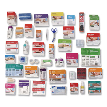 SUREFILL™ 150 Series Class B 4-Shelf First Aid Cabinet - Meds, 150 Person, 855 Pieces, Metal Case (AOHSF150BMT)