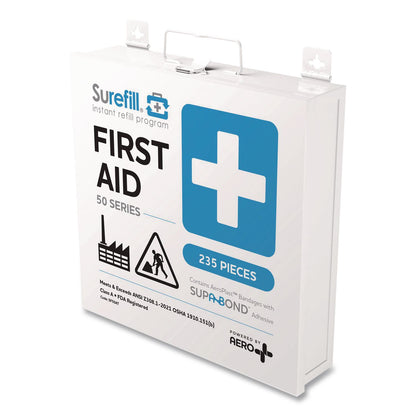 SUREFILL™ 50 Series ANSI A+ First Aid Kit - Metal Case, 50 Person, 235 Pieces (AOHSF50AT)
