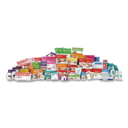 SUREFILL™ 200 Series Class B 5-Shelf First Aid Cabinet - Meds, 200 Person, 1,183 Pieces, Metal Case (AOHSF200BMT)
