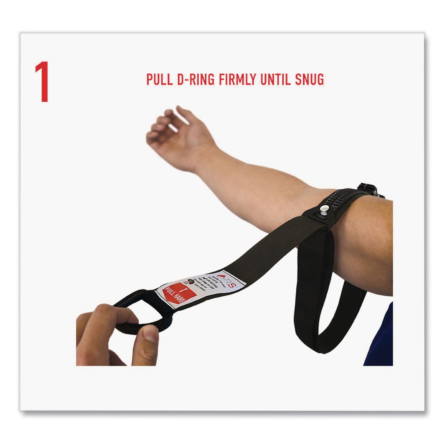 RAPIDSTOP™ Tourniquet, High-Strength Polymer; Nylon; Velcro, 1.5 x 7.5, Red (AOHRST103)