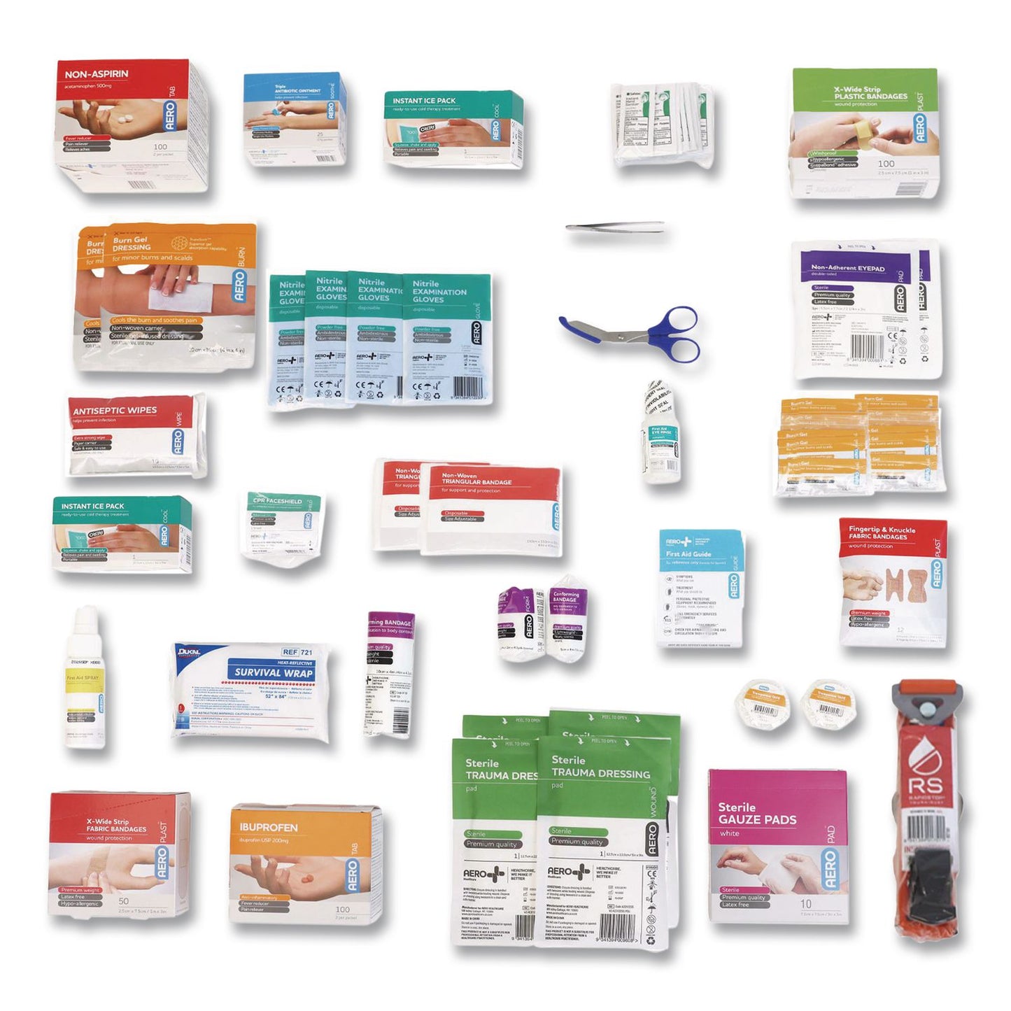 SUREFILL™ 80 Series Class B 2-Shelf First Aid Cabinet Refill - Meds, 391 Pieces (AOHSF80BMTSF)