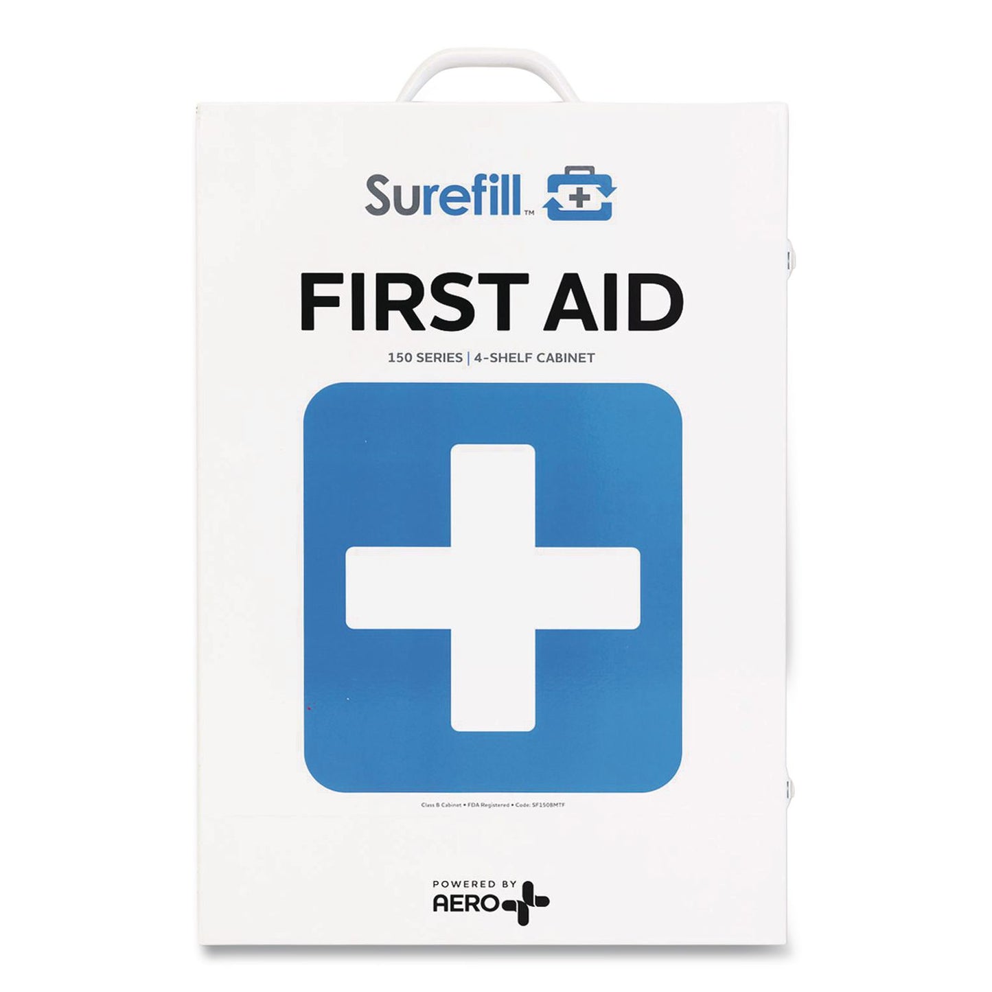 SUREFILL™ 150 Series Class B 4-Shelf Food First Aid Cabinet - Meds, 150 Person, 830 Pieces, Metal Case (AOHSF150BMTF)