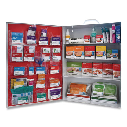 SUREFILL™ 150 Series Class B 4-Shelf First Aid Cabinet - Meds, 150 Person, 855 Pieces, Metal Case (AOHSF150BMT)