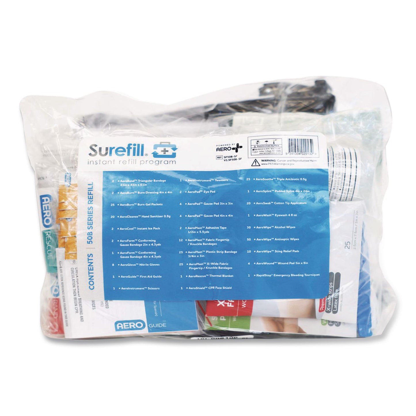 SUREFILL™ 50 Series ANSI B First Aid Kit Refill, For All 50B Series Kits 2021, 283 Pieces (AOHSF50BSF)