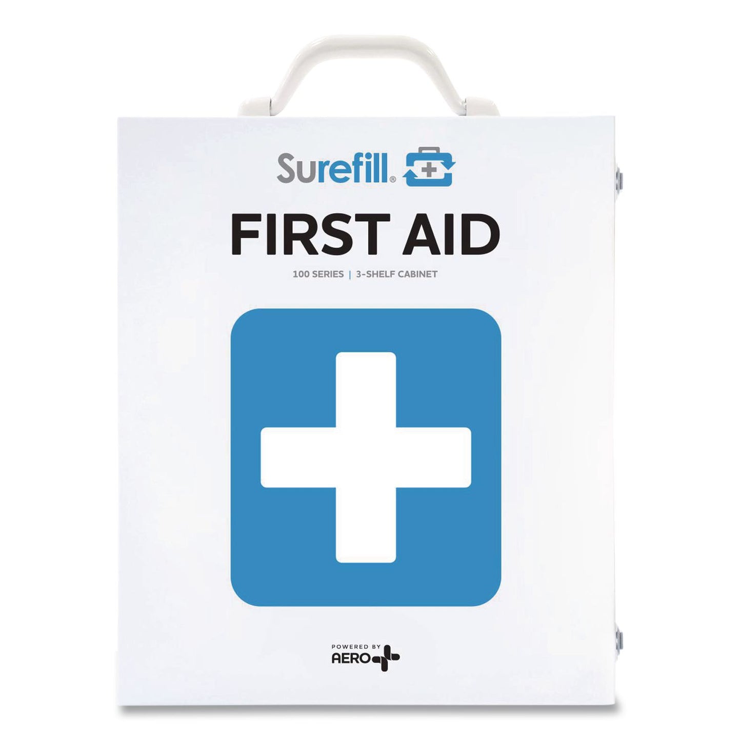 SUREFILL™ Three-Shelf Metal Cabinet 100 Series ANSI 2021 B - Without Meds, 460 Pieces, Metal Case (AOHSF100BT)