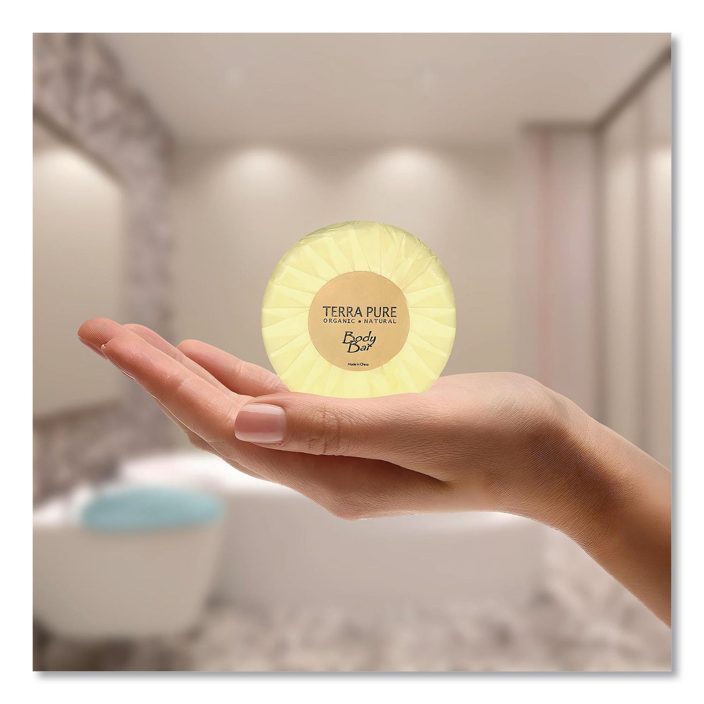 Diversified Hospitality Solutions Terra Pure Cleansing Bar, Green Tea Lemongrass, 1.25 oz, 350/Carton (DHS002058)
