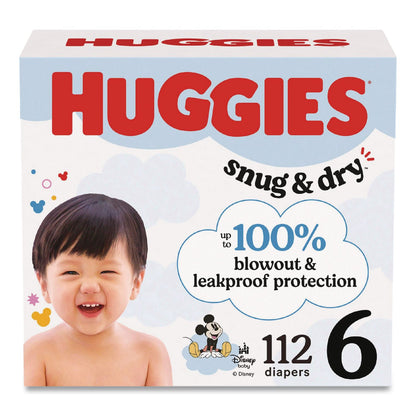 Huggies® Sung and Dry Diapers, Size 6, 35+ lbs, 112/Carton (KCM56459)