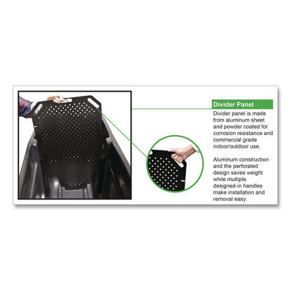 Rubbermaid® Commercial Divider for Standard Duty Tilt Truck, 28 x 2 x 40, Black (SGSA240857)