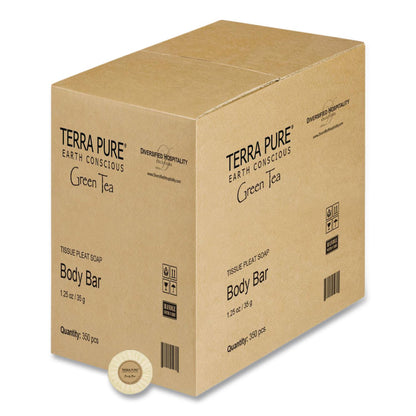 Diversified Hospitality Solutions Terra Pure Cleansing Bar, Green Tea Lemongrass, 1.25 oz, 350/Carton (DHS002058)